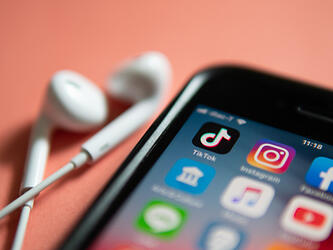 TikTok on phone